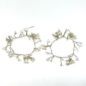 New Anthropologie BHLDN Pearl Hoop Earrings